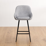 Artiss 2x Bar Stools Upholstered Stool Counter Seat Kitchen Dining Chairs - Top-Down View