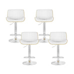 Artiss 4x Bar Stools Adjustable Leather Chairs, image 3