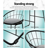 Artiss 2x Bar Stools Padded Seat Metal - 45-Degree Angle