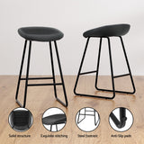 Artiss 4x Bar Stools Kitchen Dining Chairs Counter Stool PU Leather Metal - 45-Degree Angle