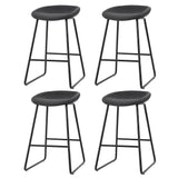 Artiss 4x Bar Stools Kitchen Dining Chairs Counter Stool PU Leather Metal - Close-Up Angle