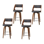 Artiss 4x Bar Stools Swivel Leather Chair 65cm