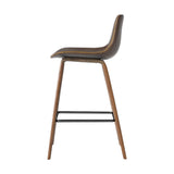 Artiss Bar Stools Kitchen Counter Barstools Leather Wooden Chairs x2 - Top-Down View