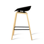 4x Artiss Bar Stools Kitchen Counter Stool Dining Chairs Wooden Black, image 3