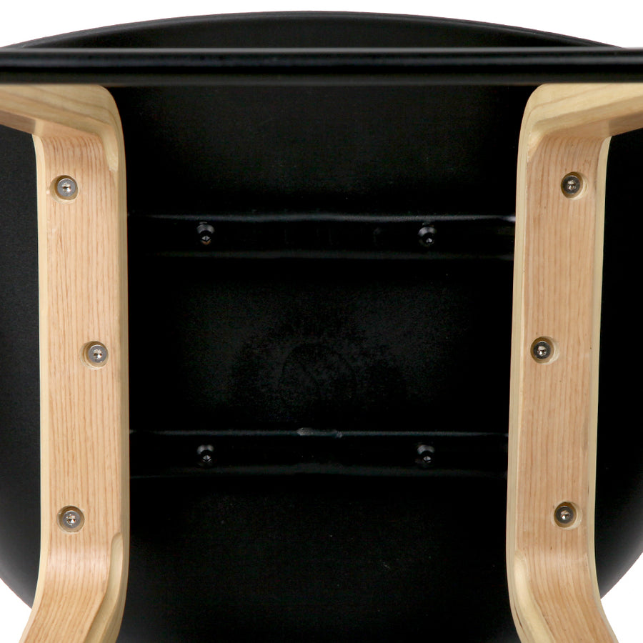 4x Artiss Bar Stools Kitchen Counter Stool Dining Chairs Wooden Black, image 5