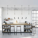 Artiss 4x Bar Stools Leather Padded Metal - Rear View