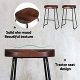 Artiss 2x Bar Stools Tractor Seat 65cm - 45-Degree Angle