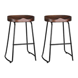 Artiss 2x Bar Stools Tractor Seat 65cm - Low Angle