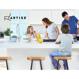 Artiss 4x Bar Stools Tractor Seat 75cm Wooden - Rear View