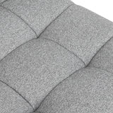 Artiss 2x Bar Stools Fabric Gas Lift Grey - Rear View
