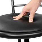 Artiss 4x Bar Stools Swivel Leather Padded Metal, image 5