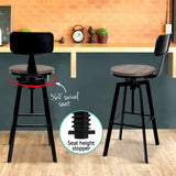 Artiss Bar Stools Kitchen Counter Chairs Vintage Metal Chairs - 45-Degree Angle
