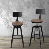Artiss Bar Stools Kitchen Counter Chairs Vintage Metal Chairs - Close-Up Angle