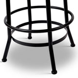 Artiss 2x Bar Stools Adjustable Wood Chairs - Rear View
