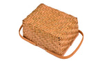 Deluxe Wicker Outdoor Picnic Basket