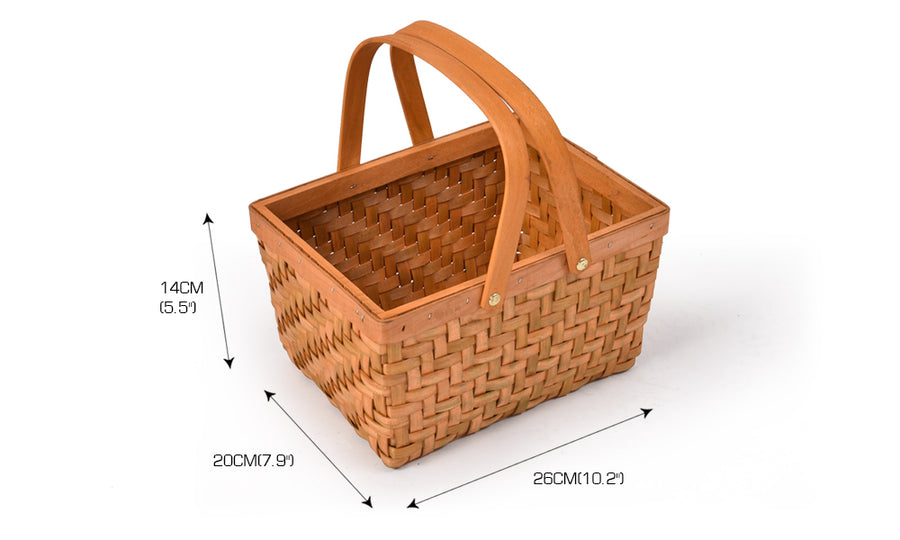 Deluxe Wicker Outdoor Picnic Basket