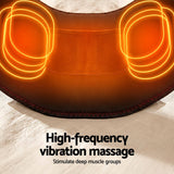 Livemor Back Massager for Sciatica Relief, Airbag Traction and Heat Lumbar Support Belt, 124cm - Rear View