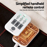 Livemor Back Massager for Sciatica Relief, Airbag Traction and Heat Lumbar Support Belt, 124cm - Close-Up Angle