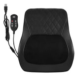 Livemor Back Massager with Heat and Traction, Neck and Shoulder Massage Pillow, Ergonomic Backrest for Office Chair & Sofa, Lumbar Support Cushion with 2-Level Thermal Relief, 6 Modes for Cervical & Full Body Pain Relief, Large - Side View