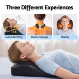 Livemor Back Massager with Heat and Traction, Neck and Shoulder Massage Pillow, Ergonomic Backrest for Office Chair & Sofa, Lumbar Support Cushion with 2-Level Thermal Relief, 6 Modes for Cervical & Full Body Pain Relief, Large - Top-Down View