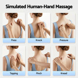 Livemor Back Massager with Heat and Traction, Neck and Shoulder Massage Pillow, Ergonomic Backrest for Office Chair & Sofa, Lumbar Support Cushion with 2-Level Thermal Relief, 6 Modes for Cervical & Full Body Pain Relief, Large - Extra Image