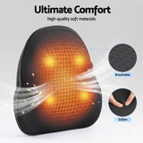 Livemor Back Massager with Heat, Cordless Electric Neck & Shoulder Massager Pillow, 3-Speed Deep Tissue Kneading for Lumbar, Thigh & Calf, Portable Muscle Relief for Home & Office Use - Close-Up Angle