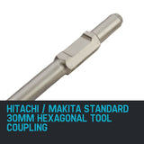 Baumr-AG 30mm Moil Point Jack Hammer Chisel Bit - Side View