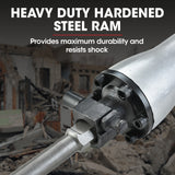 Baumr-AG 2200W Pro-Grade Electric Demolition Jackhammer, with 3 Bonus Chisels, Steel Carry Case - 45-Degree Angle