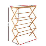 Artiss Clothes Airer Coat Rack Foldable Hanger Dryer - Side View