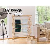 Artiss Clothes Airer Coat Rack Foldable Hanger Dryer - Rear View
