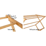 Artiss Clothes Airer Coat Rack Foldable Hanger Dryer - Close-Up Angle
