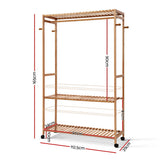 Artiss Wardrobe Clothes Rack Airer Coat Stand Hanger 165cm - Side View