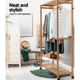Artiss Wardrobe Clothes Rack Airer Coat Stand Hanger 165cm - 45-Degree Angle