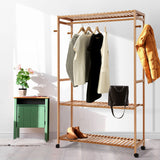 Artiss Wardrobe Clothes Rack Airer Coat Stand Hanger 165cm - Extra Image