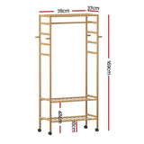 Artiss Clothes Rack Wardrobe Coat Stand 169cm - Side View