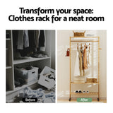 Artiss Clothes Rack Wardrobe Coat Stand 169cm - Close-Up Angle