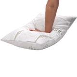 Giselle Bedding Memory Foam Pillow Bamboo Twin Pack - Close-Up Angle