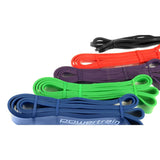 Powertrain Home Gym Workout Resistance Exercise Band - 5 Pieces - Top-Down View