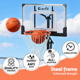 Everfit Portable Basketball Hoop Adjustable Pool Goal System Backyard 1.05M-2.1M - 45-Degree Angle