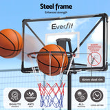 Everfit Portable Basketball Hoop System Adjustable Full Foldable Stand 2.07m - 45-Degree Angle