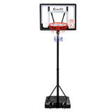 Everfit 2.6M Basketball Hoop Stand System Adjustable Portable Pro Kids Clear - Side View