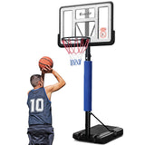 Everfit 3.05M Basketball Hoop Stand System Adjustable Height Portable Pro Blue - Close-Up Angle