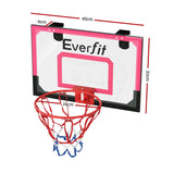 Everfit 23 Mini Basketball Hoop Backboard Door Wall Mounted Sports Kids Red