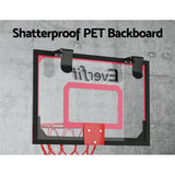 Everfit 23 Mini Basketball Hoop Backboard Door Wall Mounted Sports Kids Red