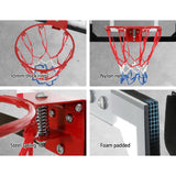 Everfit 23 Mini Basketball Hoop Backboard Door Wall Mounted Sports Kids Black - Rear View