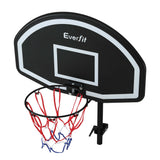 Everfit Kids Basketball Hoop with Ball and Pump Fit for Trampoline 25mm-32mm Poles Black - Side View