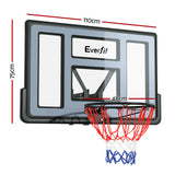 Everfit 45 Basketball Hoop Backboard Wall Mounted Ring Net Sports Pro System