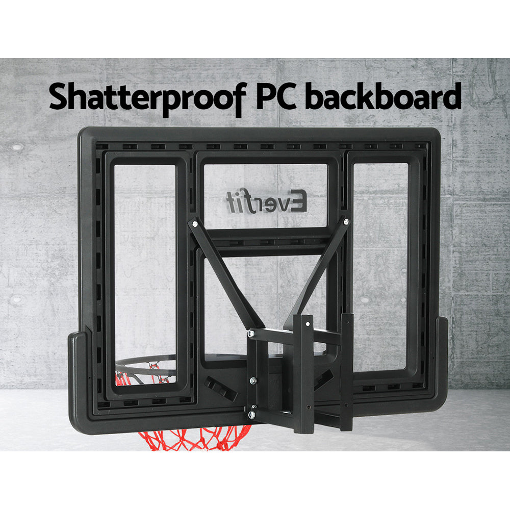 Everfit 45 Basketball Hoop Backboard Wall Mounted Ring Net Sports Pro System