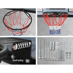 Everfit 45" Basketball Hoop Backboard Wall Mounted Ring Net Sports Pro System, image 6