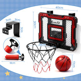 Everfit Mini Basketball Hoop Over Door Indoor LED Scoreboard Kids Set 40x30cm - Front View